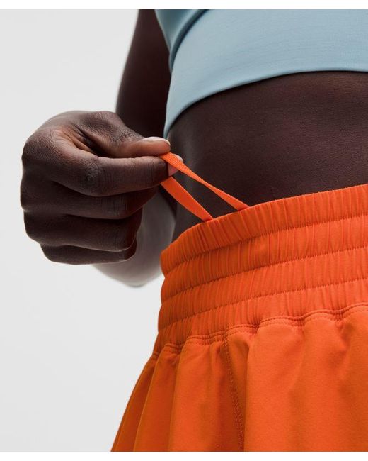 lululemon athletica Orange Shake It Out High-Rise Running Short 2.5"