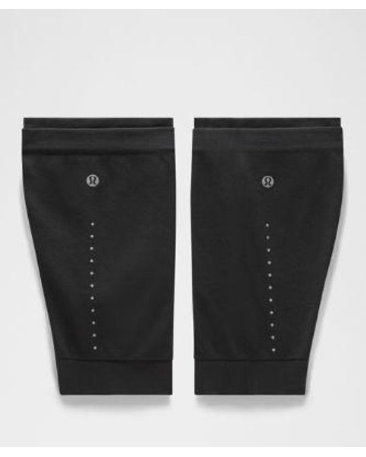 lululemon athletica Black Go Further Seamless Running Calf Sleeves