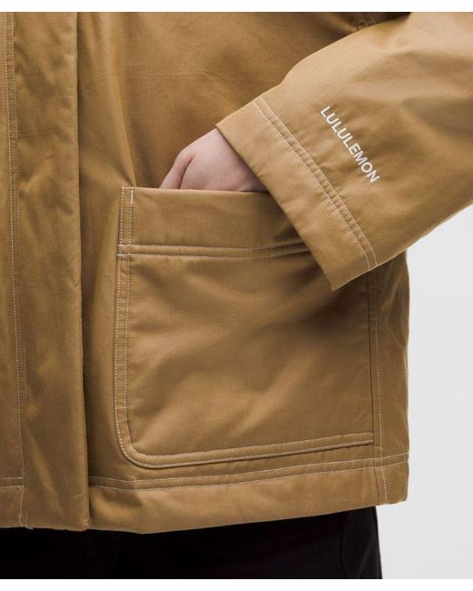 lululemon athletica Natural Cotton Twill Insulated Jacket