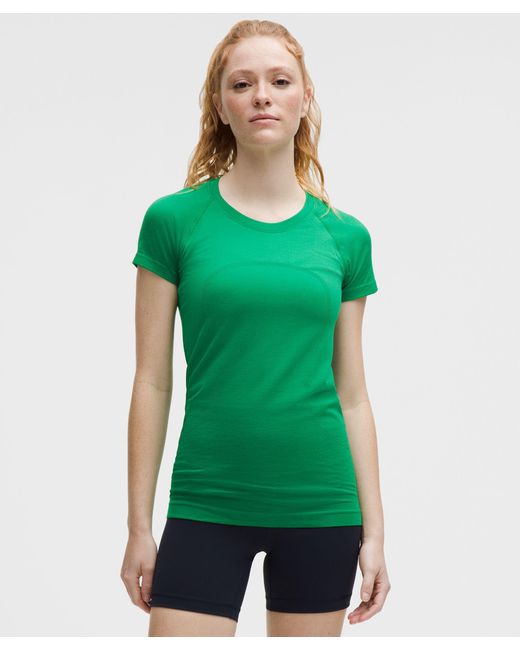 lululemon athletica Green – Swiftly Tech Short-Sleeve Shirt 2.0 Hip Length – – Size 10