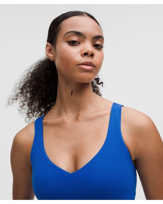 lululemon athletica Blue Align Tank Top A/B Cup Size Us 6 Uk 10 Galactic Cobalt