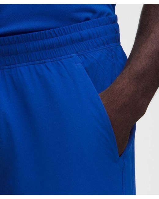 lululemon athletica Blue Pace Breaker Linerless Short 5" for men