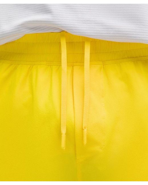 lululemon athletica Yellow – Pace Breaker Linerless Shorts – 5" – – Size 6 for men
