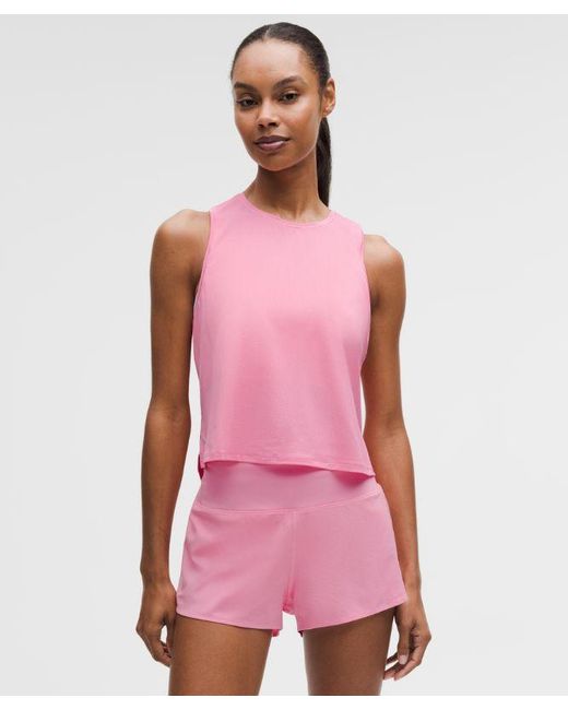 lululemon athletica Pink Lightweight Waist-Length Running Tank Top