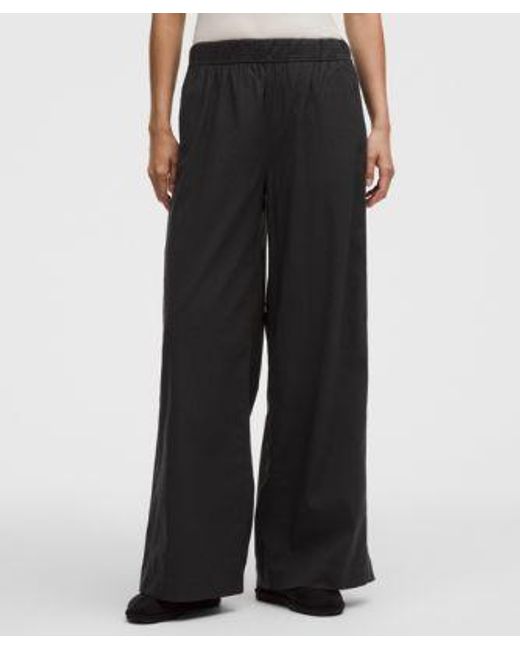 lululemon athletica White – Lululinen High-Rise Relaxed-Fit Pants Regular – – Size Large