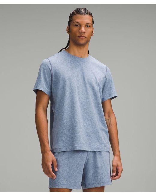 lululemon athletica Blue – Soft Jersey Short-Sleeve Shirt – – for men