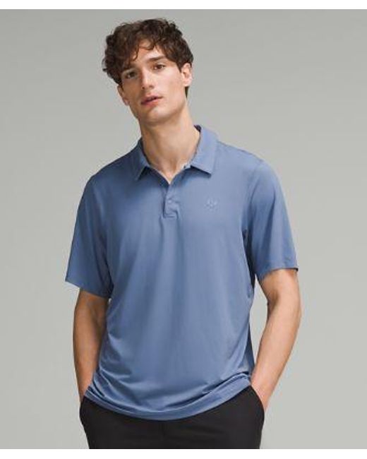 lululemon athletica Blue – Logo Sport Polo Short-Sleeve – – for men