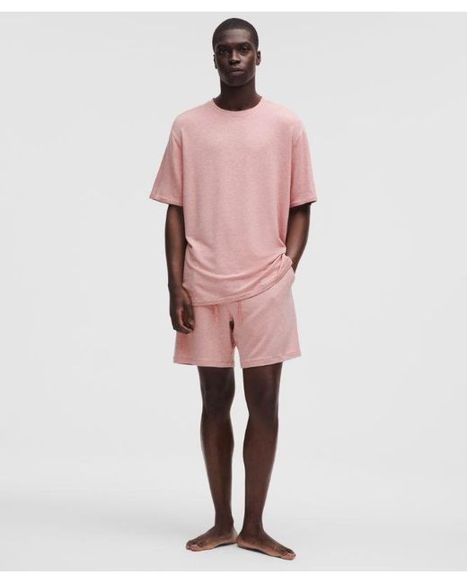 lululemon athletica Pink Becalm Relaxed-Fit Short 7" for men