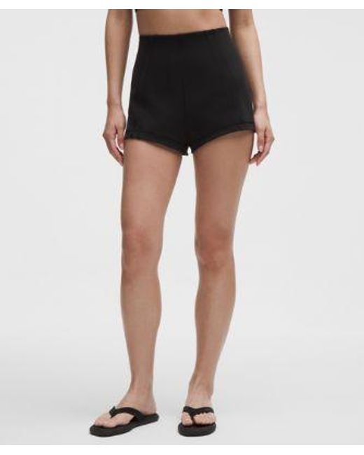 lululemon athletica Black – Define Micro Shorts Luon – – Size Medium