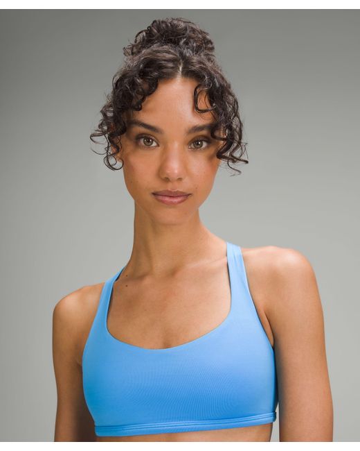 lululemon athletica Blue Free To Be Bra - Wild Light Support, A/b Cup