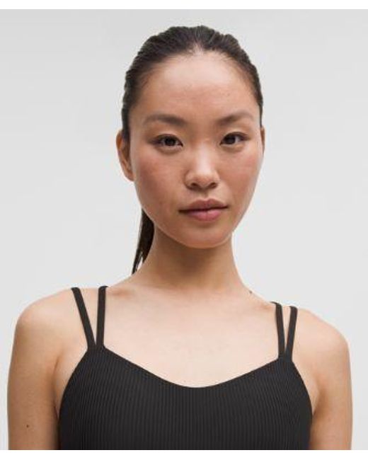 lululemon athletica Gray – Like A Cloud Ribbed Sports Bra Light Support, B/C Cup – – Size 14