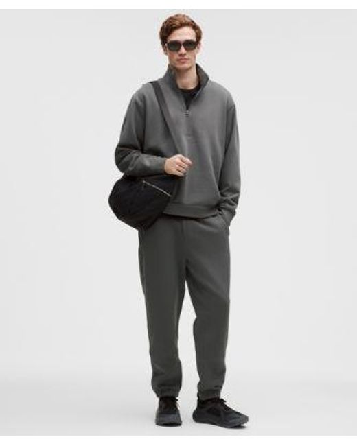 lululemon athletica Gray Steady State Half Zip for men