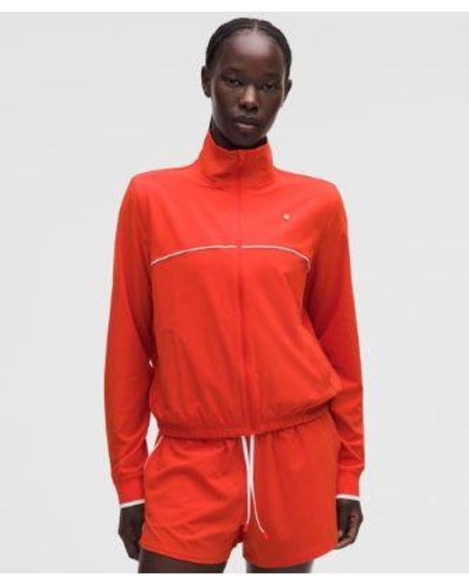 lululemon athletica Red Court Rival Tennis Track Jacket