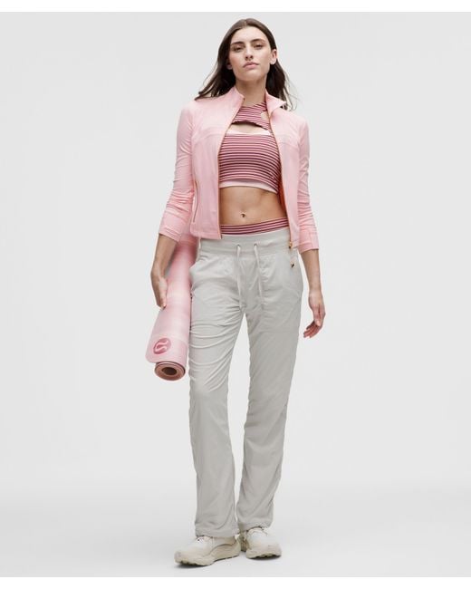 lululemon Define Cropped Jacket in Pink | Lyst