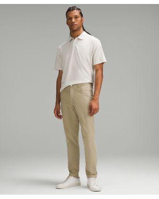 lululemon athletica Natural Abc Slim-fit 5 Pocket Pants 34"l Warpstreme for men