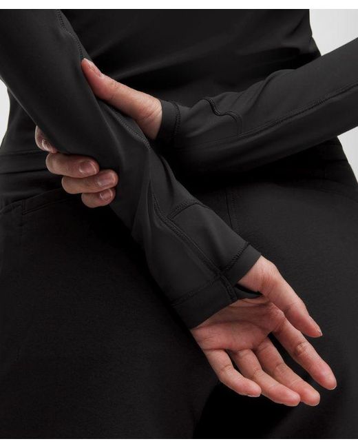 lululemon athletica Black – Uv-Protective Mockneck Long-Sleeve Shirt – – Size Large