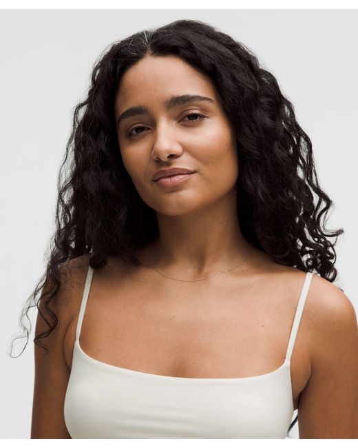 lululemon athletica White Wundermost Ultra-Soft Nulu Spaghetti-Strap Adjustable Cami