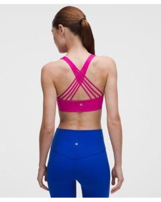 lululemon athletica Pink Flexyflex Strappy Yoga Bra
