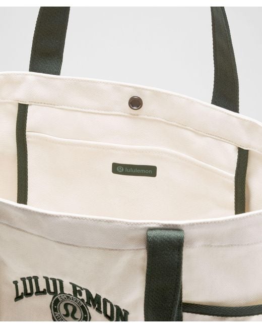 lululemon athletica Natural Daily Multi-Pocket Canvas Tote Bag 20L