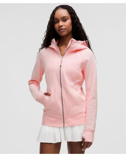lululemon athletica Pink Scuba Full-Zip Hoodie