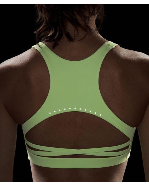 lululemon athletica Green – Nulux Strappy-Back Sports Bra Medium Support, B/C Cup – – Size 6