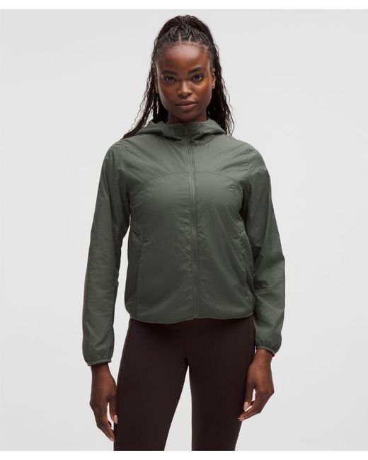 lululemon athletica Green Insuleight Cold-Weather Run Shell