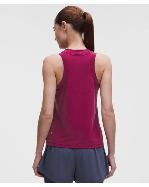 lululemon athletica Red Jersey Training Tank Top