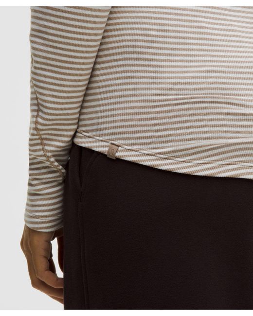 lululemon athletica Gray Hold Tight Long-Sleeve Shirt