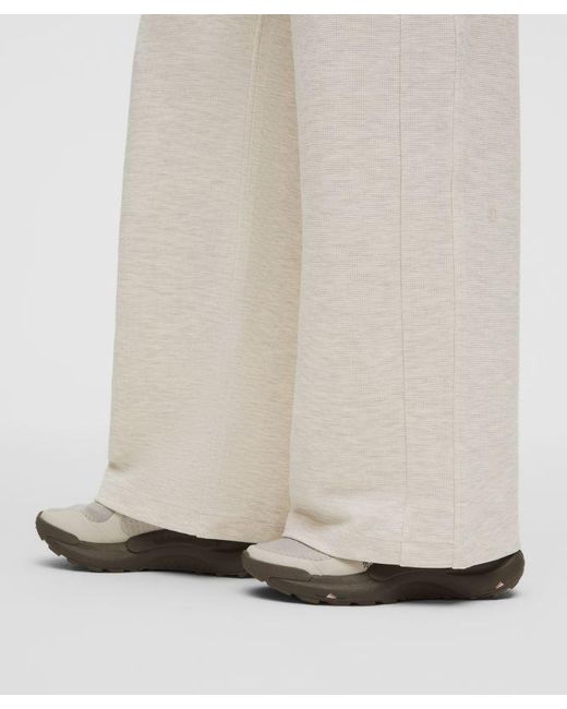 lululemon athletica White Scuba Mid-Rise Wide-Leg Pant