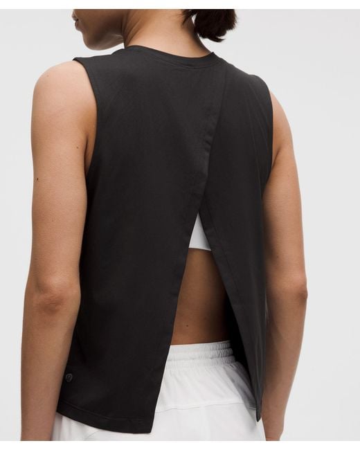 lululemon athletica Black Pace Crush Cross-Back Graphic Tank Top
