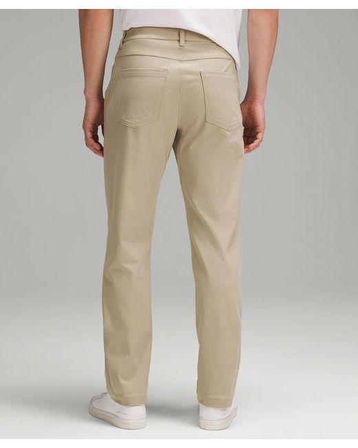 lululemon athletica Natural Abc Classic-fit 5 Pocket Pants 32"l Warpstreme for men