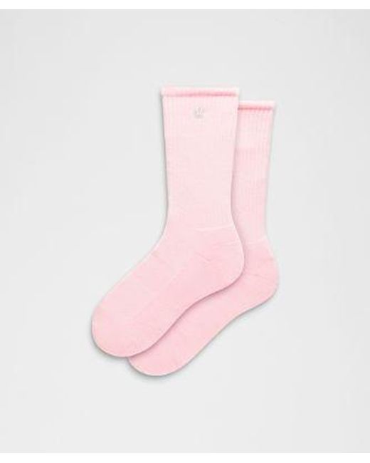 lululemon athletica Pink Daily Essential Crew Socks