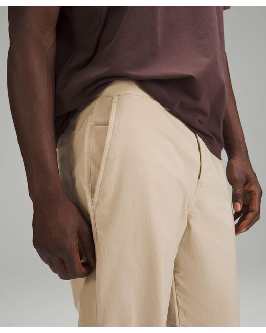 lululemon athletica Natural Relaxed-tapered Twill Trousers for men