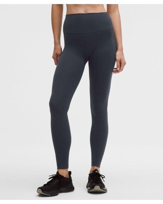 lululemon athletica Blue Wunder Train No Line High-Rise Tight 28"