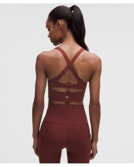 lululemon athletica Red – Like A Cloud Train Sports Bra Medium Support, B/C Cup – – Size 14