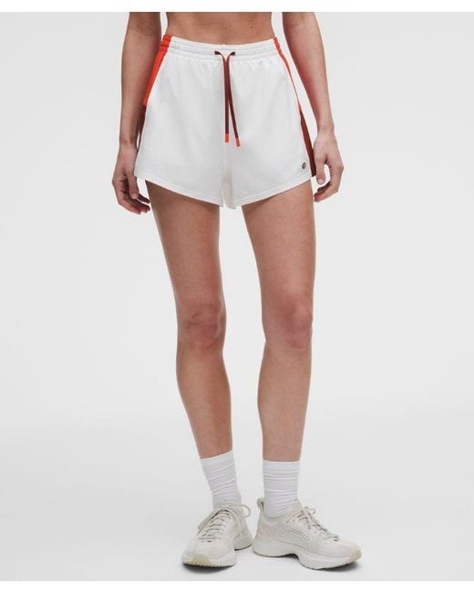 lululemon athletica Red – Court Champ Side-Pleat High-Rise Tennis Shorts – 3" – – Size Large