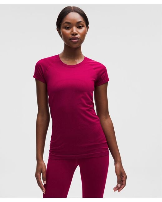 lululemon athletica Red Swiftly Tech Short-Sleeve Shirt 2