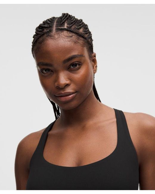 lululemon athletica Black – Flexyflex Strappy Yoga Sports Bra Light Support, D-Ddd Cups – – Size Large/Xl