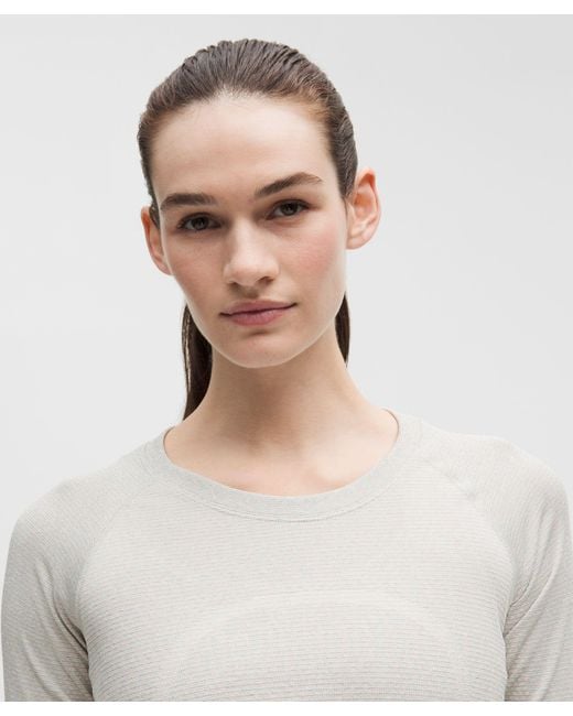 lululemon athletica Gray Swiftly Tech Long-Sleeve Shirt 2.Waist Length