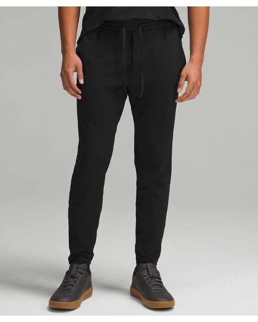 lululemon athletica Black Soft Jersey Tapered Pants for men
