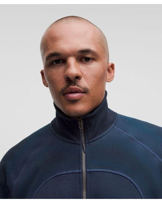 lululemon athletica Blue – Faded French Terry Full-Zip Jacket Slnsh Collection – – Size Large for men