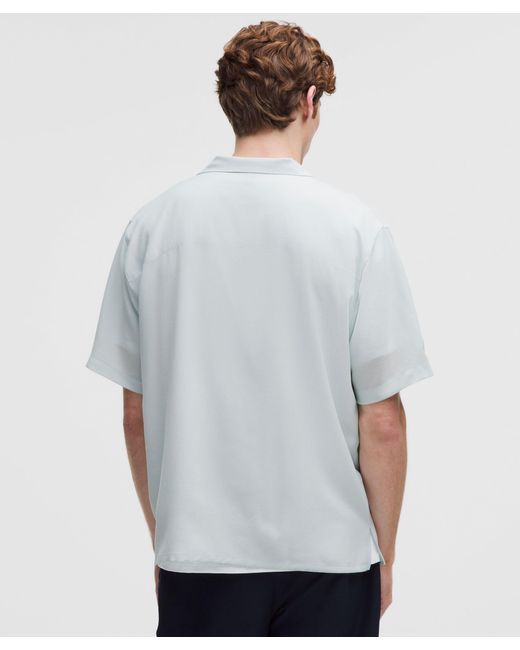 lululemon athletica White Lightweight Camp Collar Button-Up Shirt for men