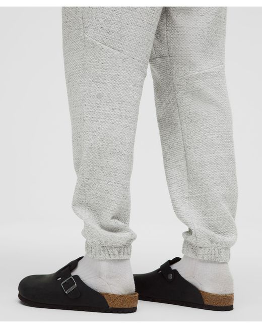 lululemon athletica Gray Textured Double-Knit Cotton Jogger for men