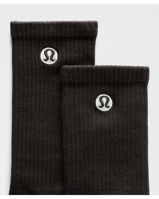 lululemon athletica Black Daily Essential Crew Socks