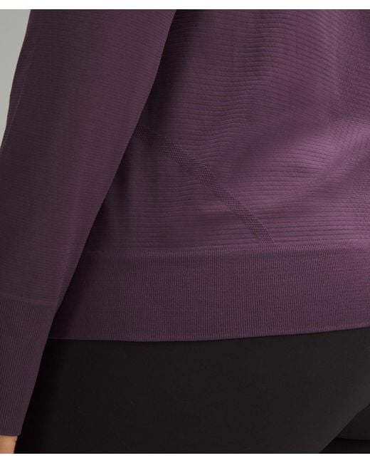 lululemon athletica Purple Swiftly Relaxed Long-sleeve Shirt