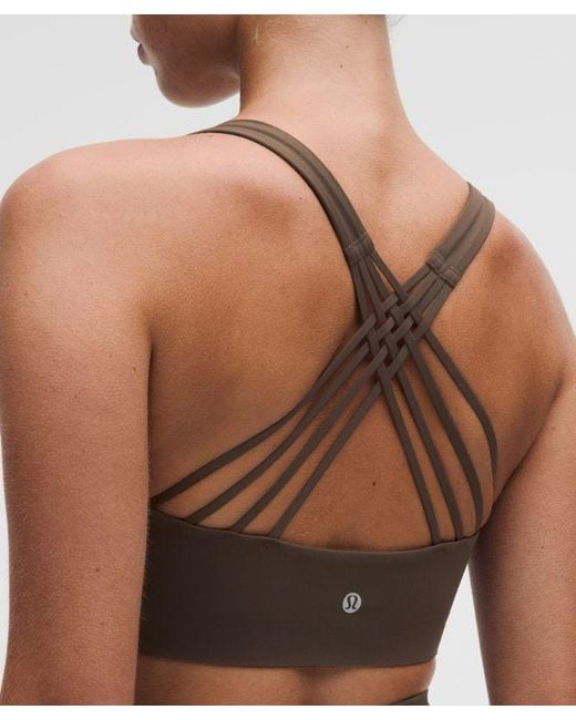 lululemon athletica Multicolor – Flexyflex Strappy Yoga Sports Bra Light Support, D-Ddd Cups – – Size Large/Xl