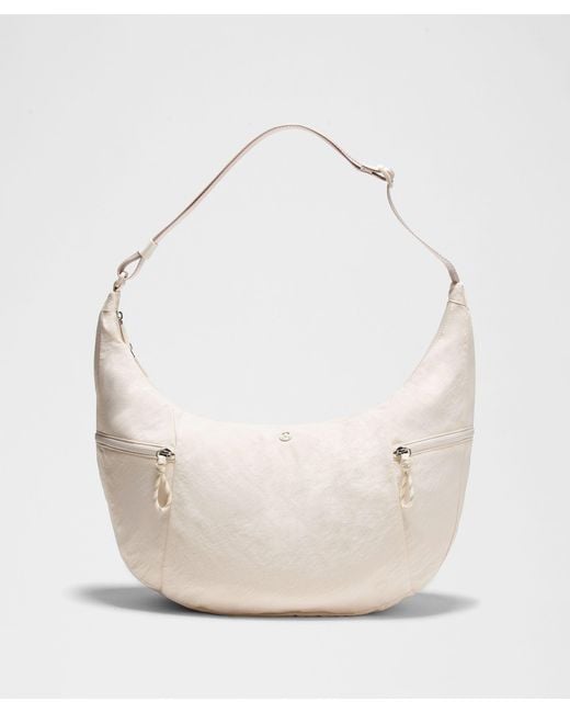 lululemon Women's White Large Slouchy Sling Bag 13L