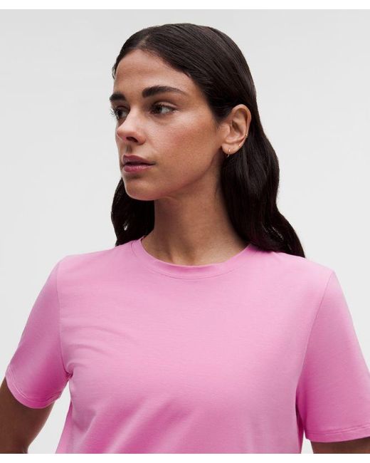lululemon athletica Pink – Love Crewneck T-Shirt – – Size 4