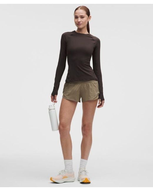 lululemon athletica Brown – It's Rulu Long-Sleeve Shirt – – Size Large