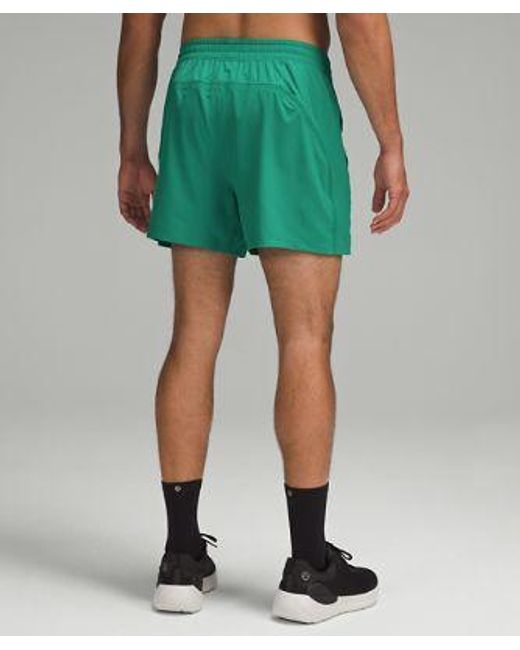 lululemon athletica Green Pace Breaker Linerless Shorts 5" for men